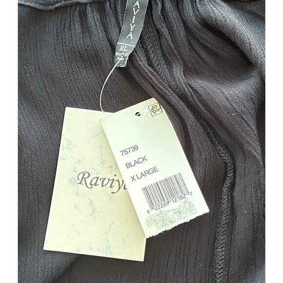 NWT Raviya Crepe Maxi Cover-Up Dress Black Swim Beachwear Size XL - Picture 11 of 12